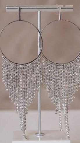 Silver Frills Earrings