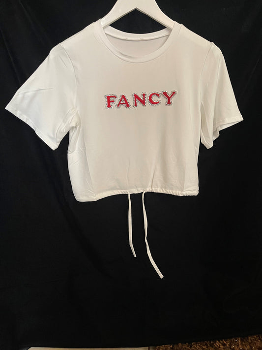 Fancy Crop Top White