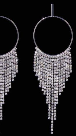 Silver Frills Earrings